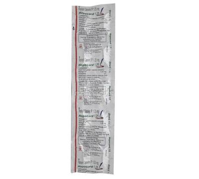 Hopecard 1.25mg Capsule 10'S - Hypertension-ACE