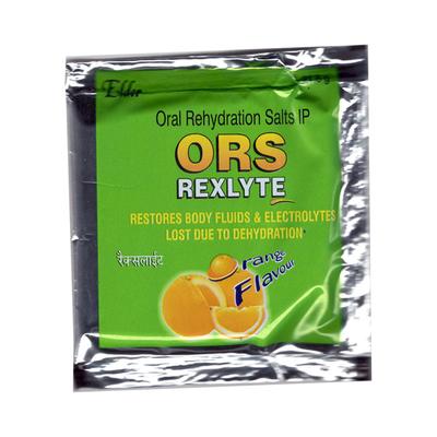 REXLYTE ORS ORANGE FLAVOUR Powder 21.8gm - Supplements-Ele