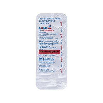 Domi UP 4mg Tablet 10'S - Vomitting/Emesis-Ant