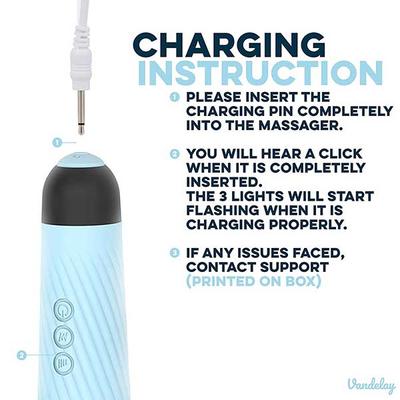 Vandelay Magic Mate Body Massager - Light Blue - Massagers
