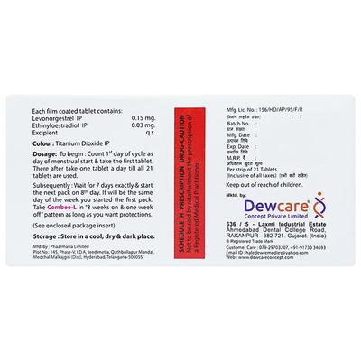 COMBEE L Tablet 21's - Hormonal Therapy-Oes