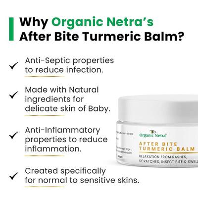 Organic Netra After Bite Turmeric Balm 50 gm - Personal Care (Ayush)