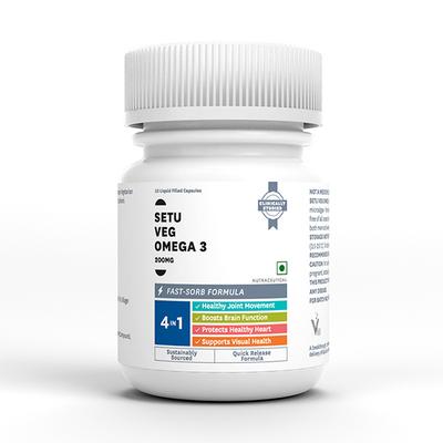 Setu Omega 3 Veg Capsule 10's - Omega Fish Oil Fatty Acids