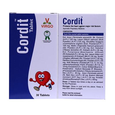 Virgo Cordit Tablet 30's - Speciality Medicines