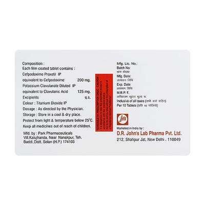 Cumin CV Tablet 10'S - Bacterial Infections-Cep