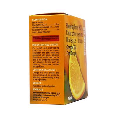ORANGE CS Drops 15ml - Cough And Cold-Cou