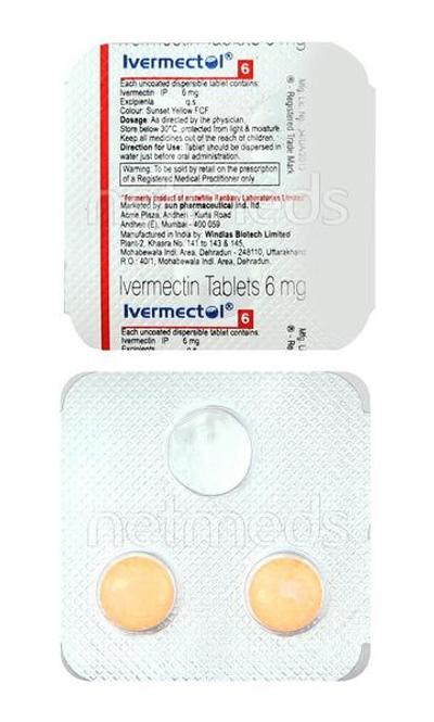 Ivermectol 6mg Tablet 2'S - Parasitic Worms-Ant