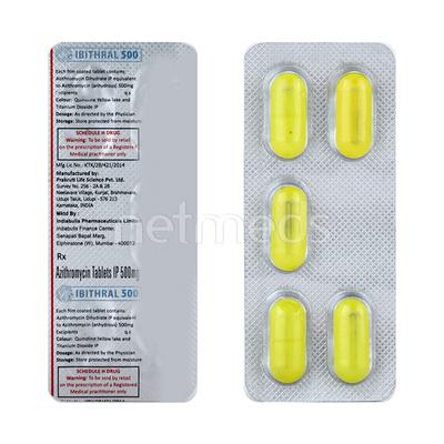 Ibithral 500mg Tablet 5'S - Bacterial Infections-Mac