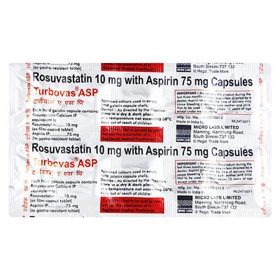 Turbovas Asp Capsule 10'S - High Cholesterol-Dys