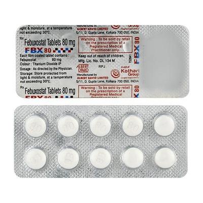 FBX 80mg Tablet 10'S - Gout