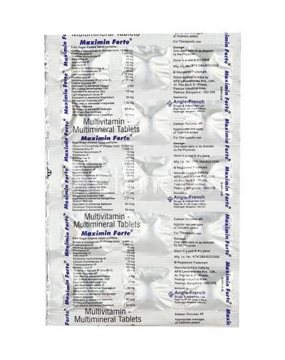 Maximin Forte Tablet 15'S - Supplements-Vam