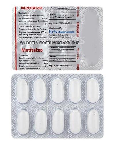 Metital 250 Tablet 10'S - Diabetes-Ant