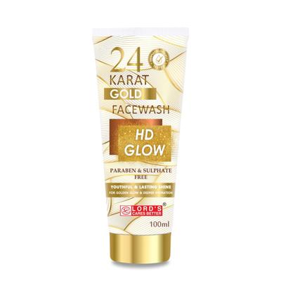 Lord's 24 Karat Gold Face Wash - HD Glow 100 ml - Personal Care(Homeopathy)