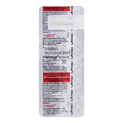 TELVERGE H 40mg Tablet 10's - Hypertension-Ang