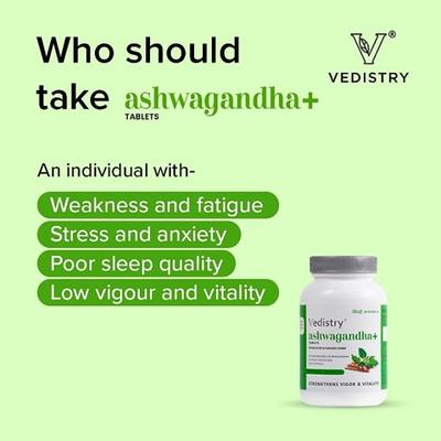Vedistry Ashwagandha+ Tablet 60's - Ashwagandha