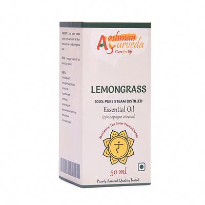 Aashman Ayurveda 100% Pure Steam Distilled Essential Oil - Lemongrass50 ml - Personal Care (Ayush)