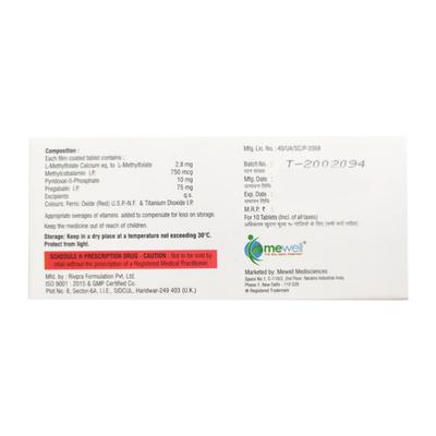 NERVLOL Tablet 10's - Neuropathic Pain-Dru