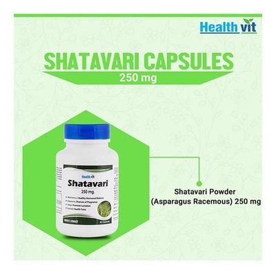 HealthVit Shatavari 250 mg Capsules 60's - Herbal Dietary Supplement