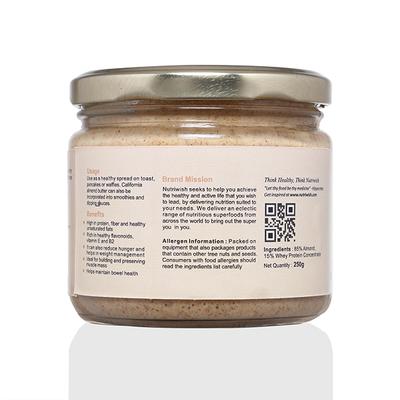 Nutriwish Almond Butter with Whey Protein 250 gm - Nutritional Bars
