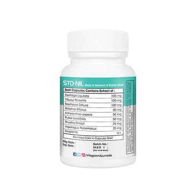 VitaGreen StoNil Capsules 30's - Herbal Dietary Supplement