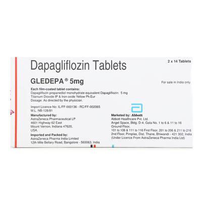 Gledepa 5mg Tablet 14'S - Diabetes-Ant