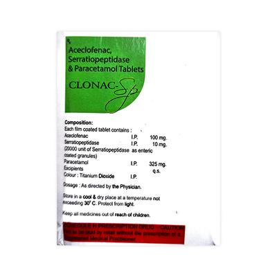 CLONAC SP Tablet 10's - Pain relief-Nsa