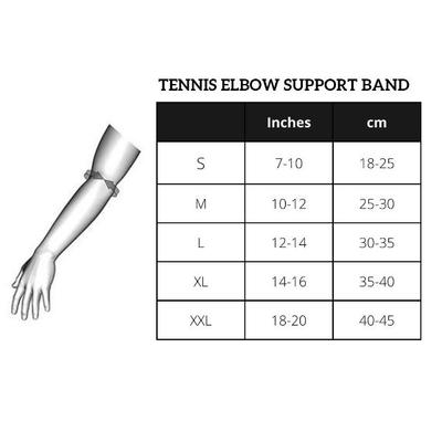 Be Safe Forever Tennis Elbow Band - Black (S) - Abdomen/Neck/Arm/Elbow Supports