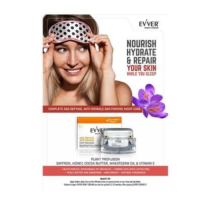 Evver Age-Defying Anti-Wrinkle Night Cream 50 ml - Dark Circle & Wrinkle Busters