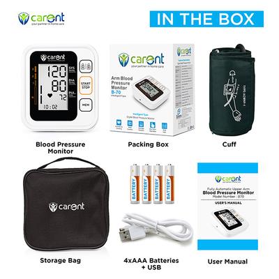 Carent Arm Blood Pressure Monitor (B70) - Blood Glucose Monitors/Strips