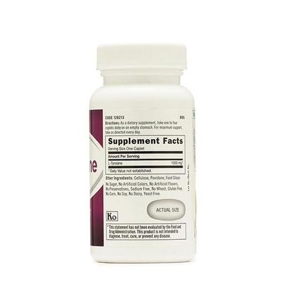 GNC L-Tyrosine 1000 mg Vegetarian Caplet 60's - Amino Acids