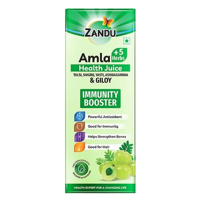 Zandu Amla + 5 Herbs Immunity Booster Health Juice 1 litre - Ayurvedic Juices