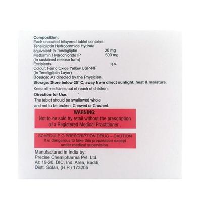 Tendia M Tablet 10'S - Diabetes-Ant