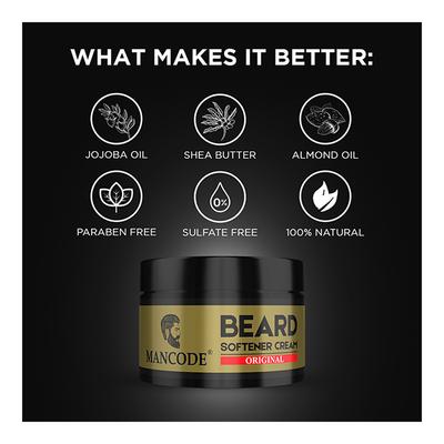 Mancode Beard Softener Cream - Original 50 gm - Beard Softener