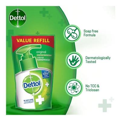 Dettol Liquid Handwash Original (Pack of 3 x 175 ml) - Hand Wash & Soaps