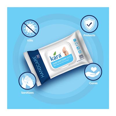 Kara Hand Sanitizing Wipe 30's - Hand Sanitizer