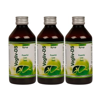 Vogliv-DS Liver Syrup (Pack of 3 x 200 ml) - Speciality Medicines