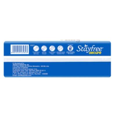 Stayfree Secure Cottony Soft Regular with Wings Sanitary Pad 6's - Sanitary Napkins