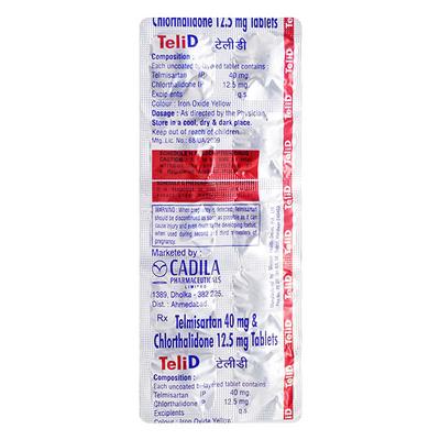 Teli D 40/12.5mg Tablet 10'S - Hypertension-Ang