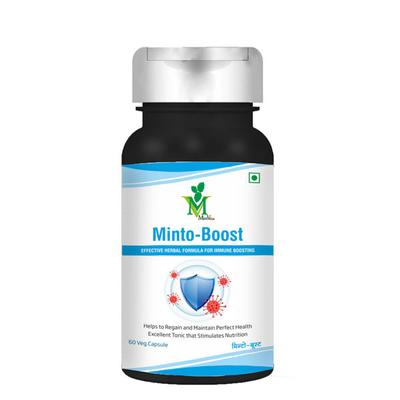 Mint Veda Minto-Boost Veg Capsule 60's - Herbal Dietary Supplement