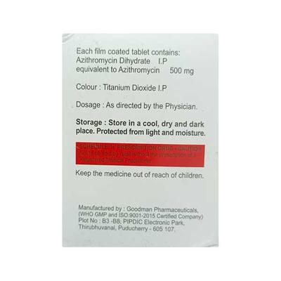 AMZITH 500 Tablet 10's - Bacterial Infections-Mac