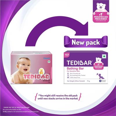 TEDIBAR BATHING Bar 2X75gm - Baby Soap