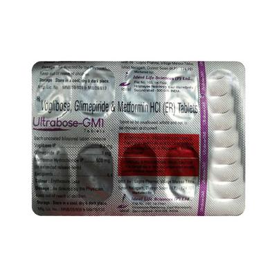 ULTRABOSE GM 1mg Tablet 10's - Diabetes-Ant