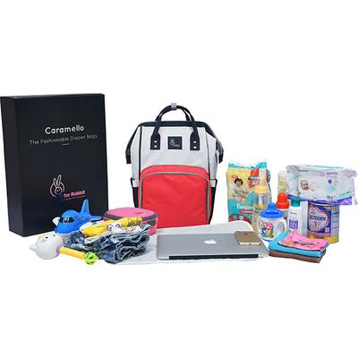 R for Rabbit Caramello Diaper Bag - Red Cream - Diapers & Wipes