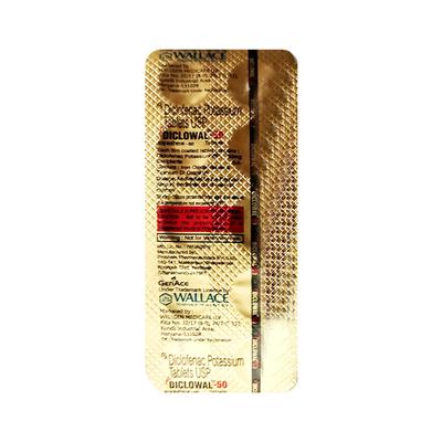 DICLOWAL 50 Tablet 10's - Pain relief-Nsa
