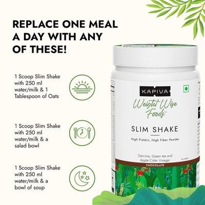 Kapiva Slim Shake Powder - Chocolate Flavour 500 gm - Speciality Medicines