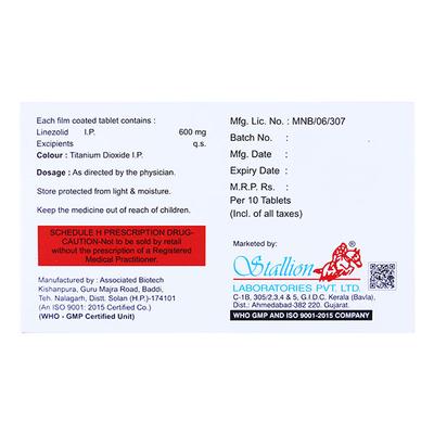 LINAZ 600 Tablet 10's - Bacterial Infections-OAB