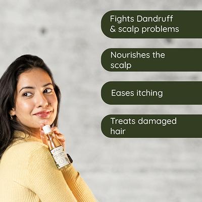 Satthwa Anti-Dandruff Hair Oil - Coconut & Essential Oils 100 ml - Hair Oils