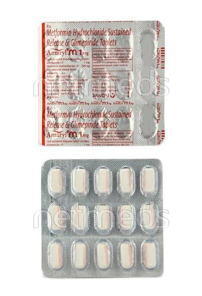 Amaryl M 1mg Tablet 15'S - Diabetes-Ant
