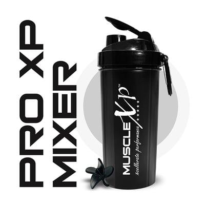 MuscleXP PRO XP Gym Shaker - Black 700 ml - Gym Accessories