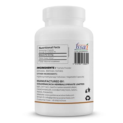 Goldenacacia Herrbals Triphala 500 mg Capsule 90's - Pure Herbs